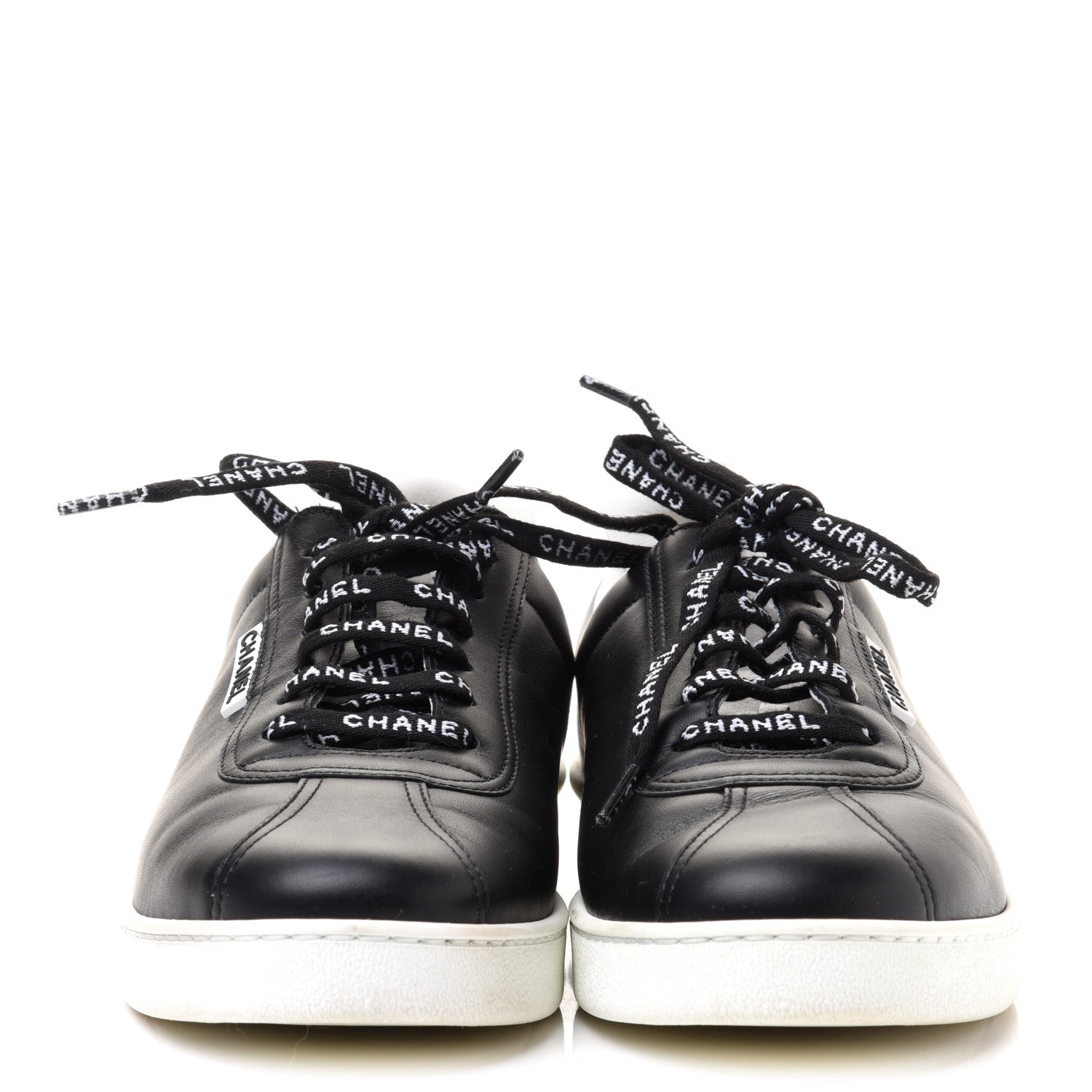 Chanel Calfskin CC Womens Sneakers 41.5 Black 2 of 12