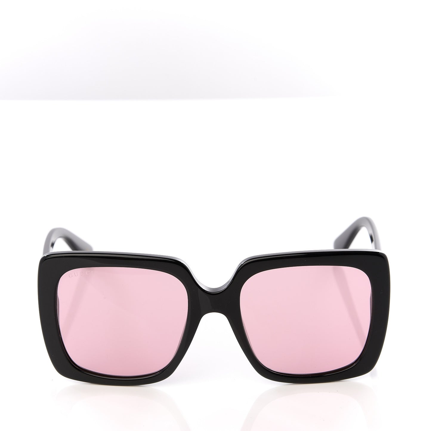 Crystal Square Frame GG Sunglasses GG0418S Black Pink