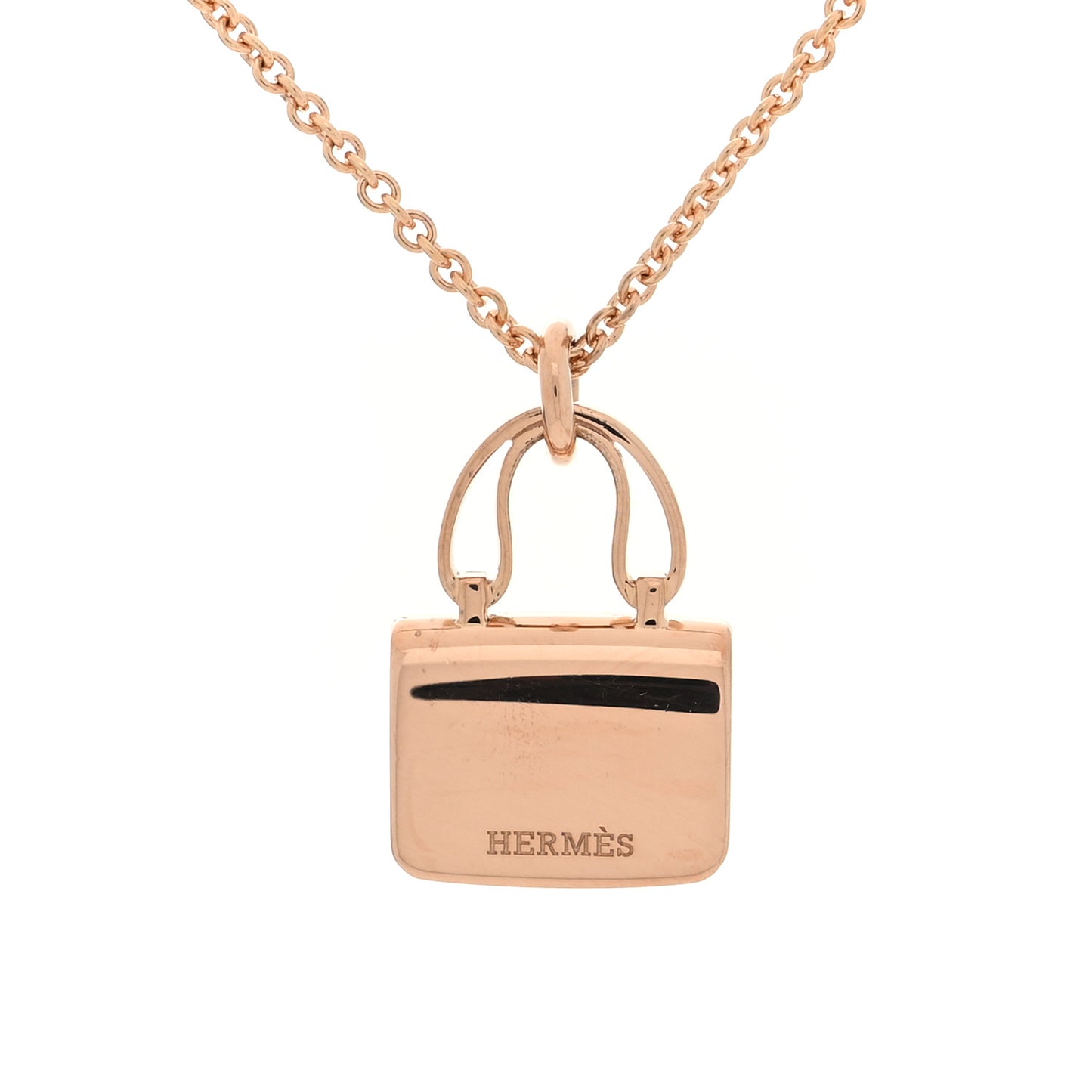 18K Rose Gold Diamond Constance Amulettes Pendant Necklace