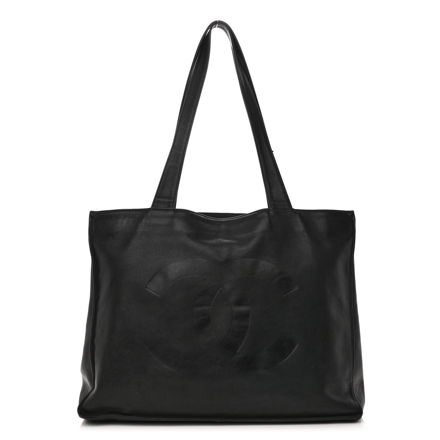 Calfskin CC Tote Black