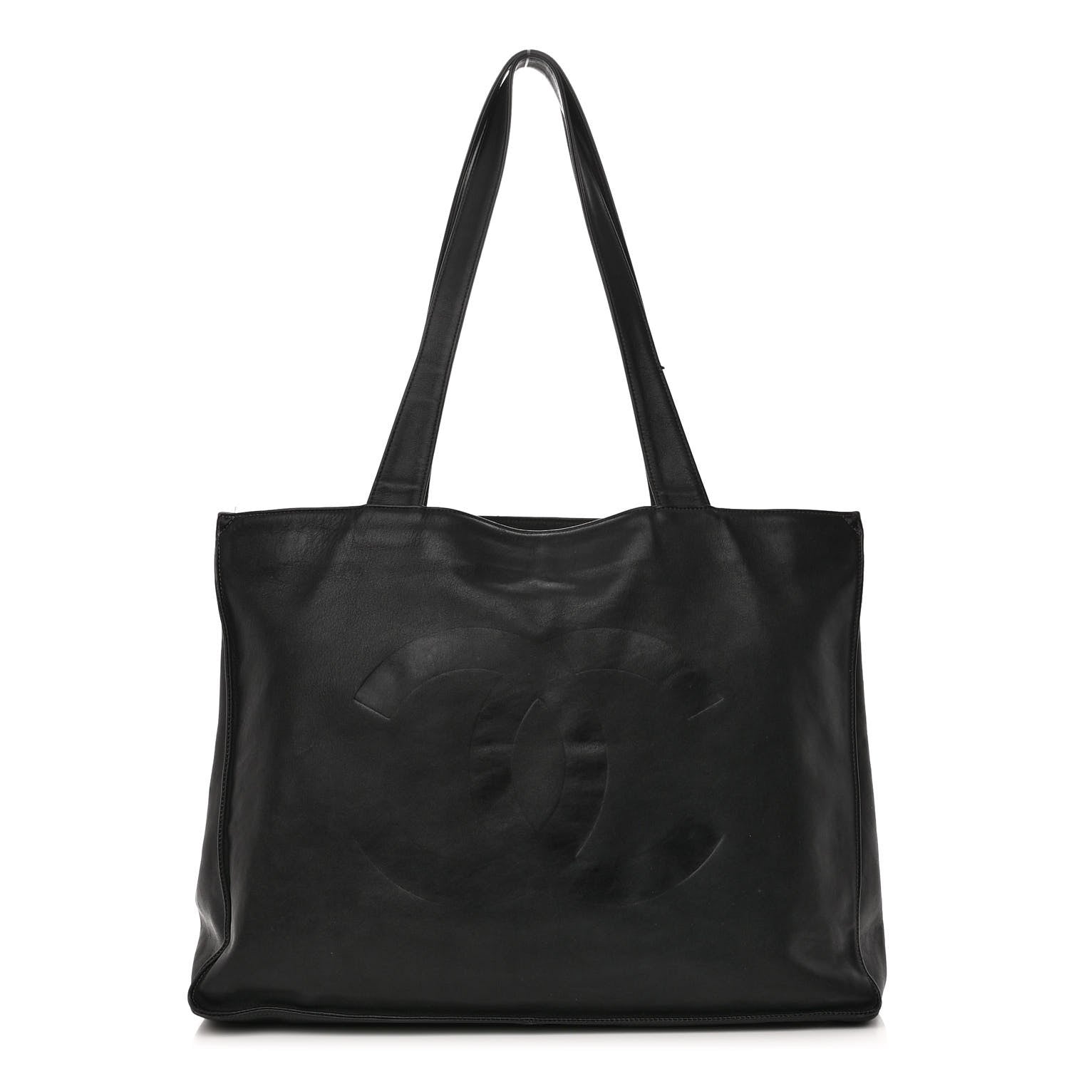 Chanel Calfskin CC Tote Black 1 of 13