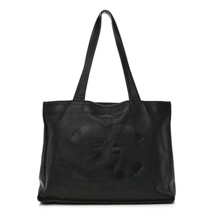 Chanel Calfskin CC Tote Black 1 of 13