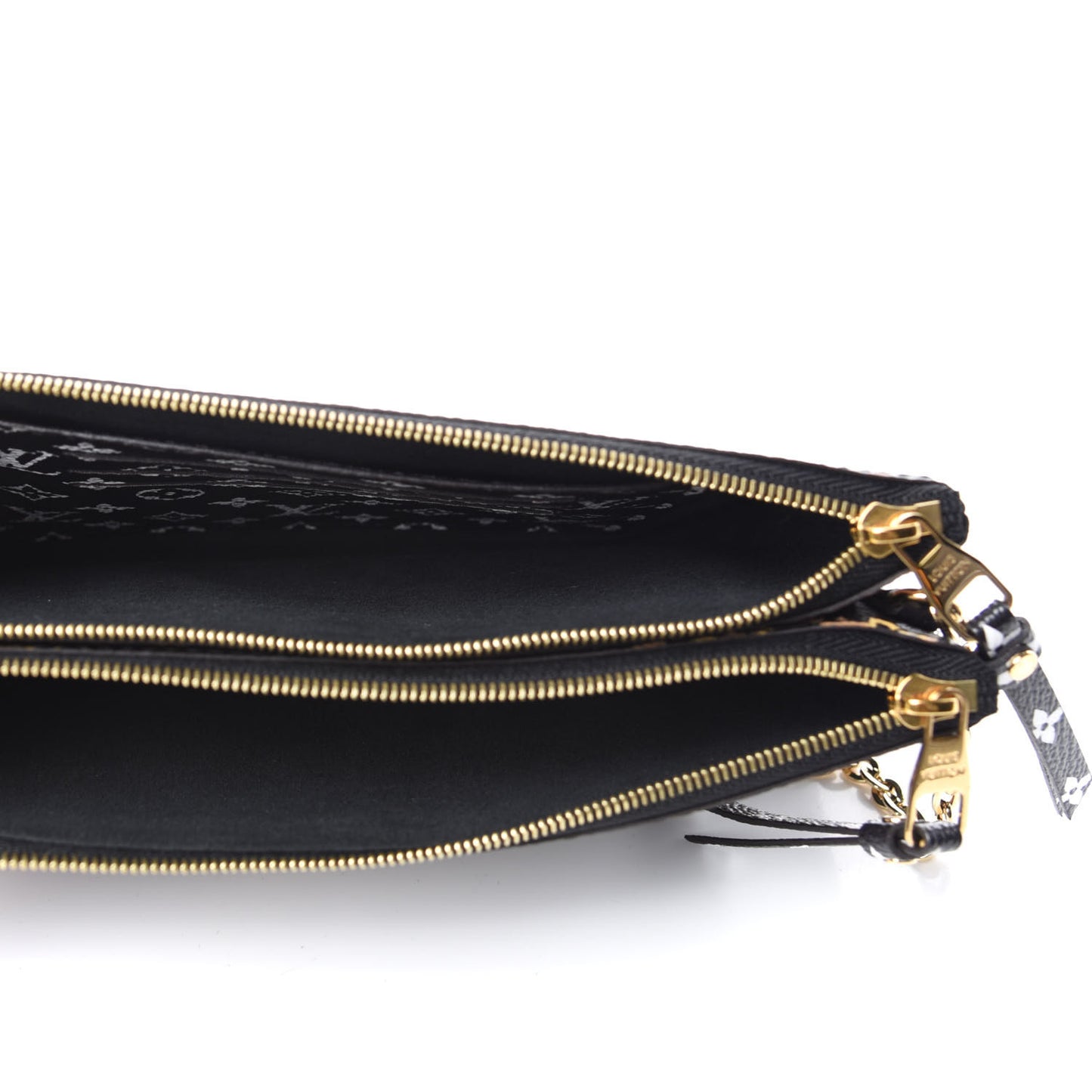 Monogram Giant Jungle Pochette Double Zip Black