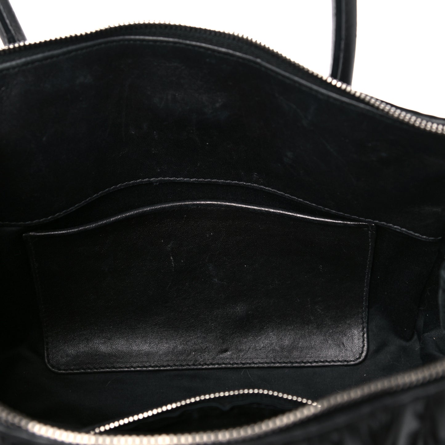 Nappa Matelasse Tote Black