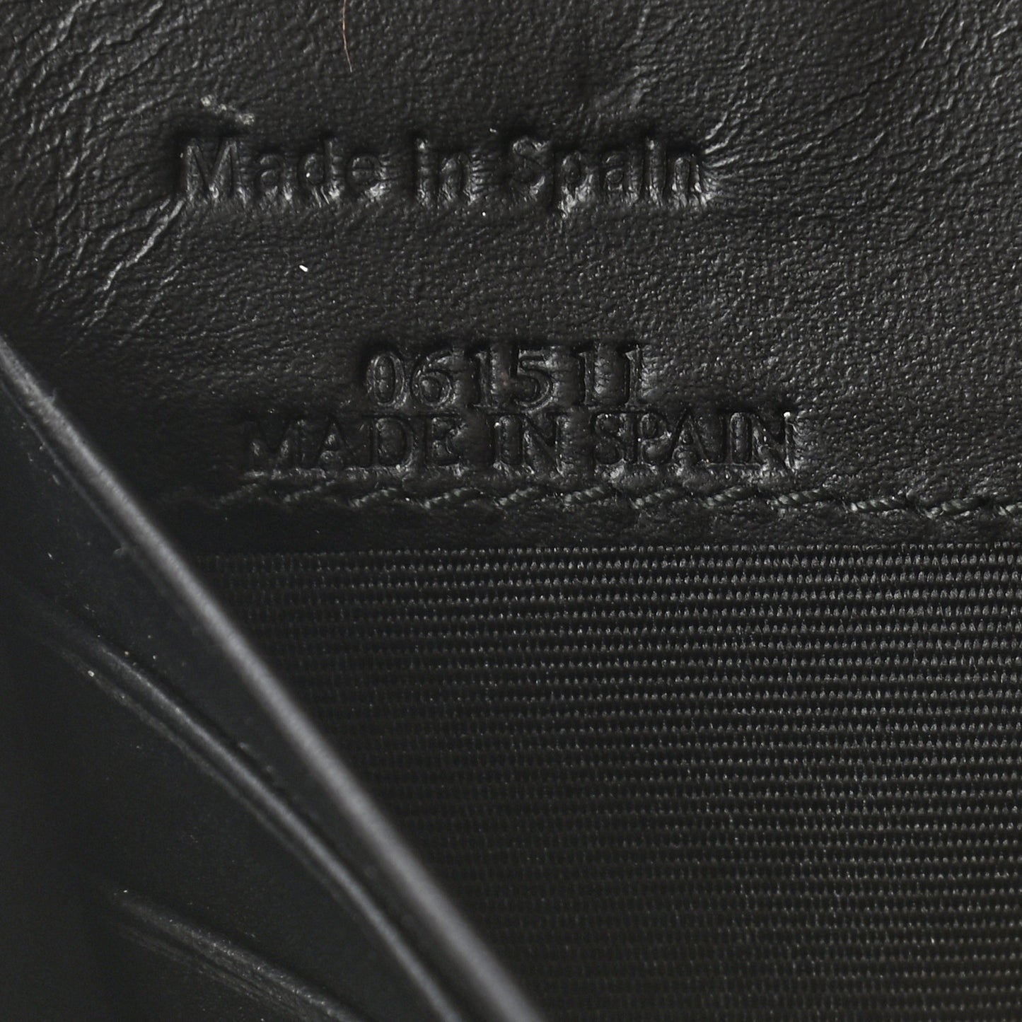 Calfskin Medium Puzzle Zip Around Wallet Black