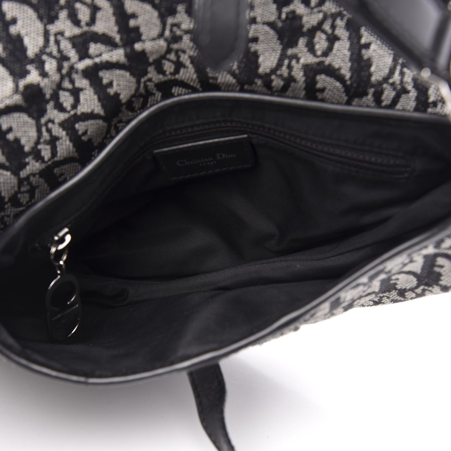 Monogram Saddle Bag Black