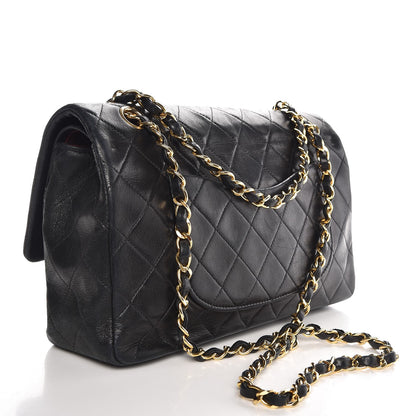 Chanel Lambskin Quilted Medium Double Flap Black 3 of 8
