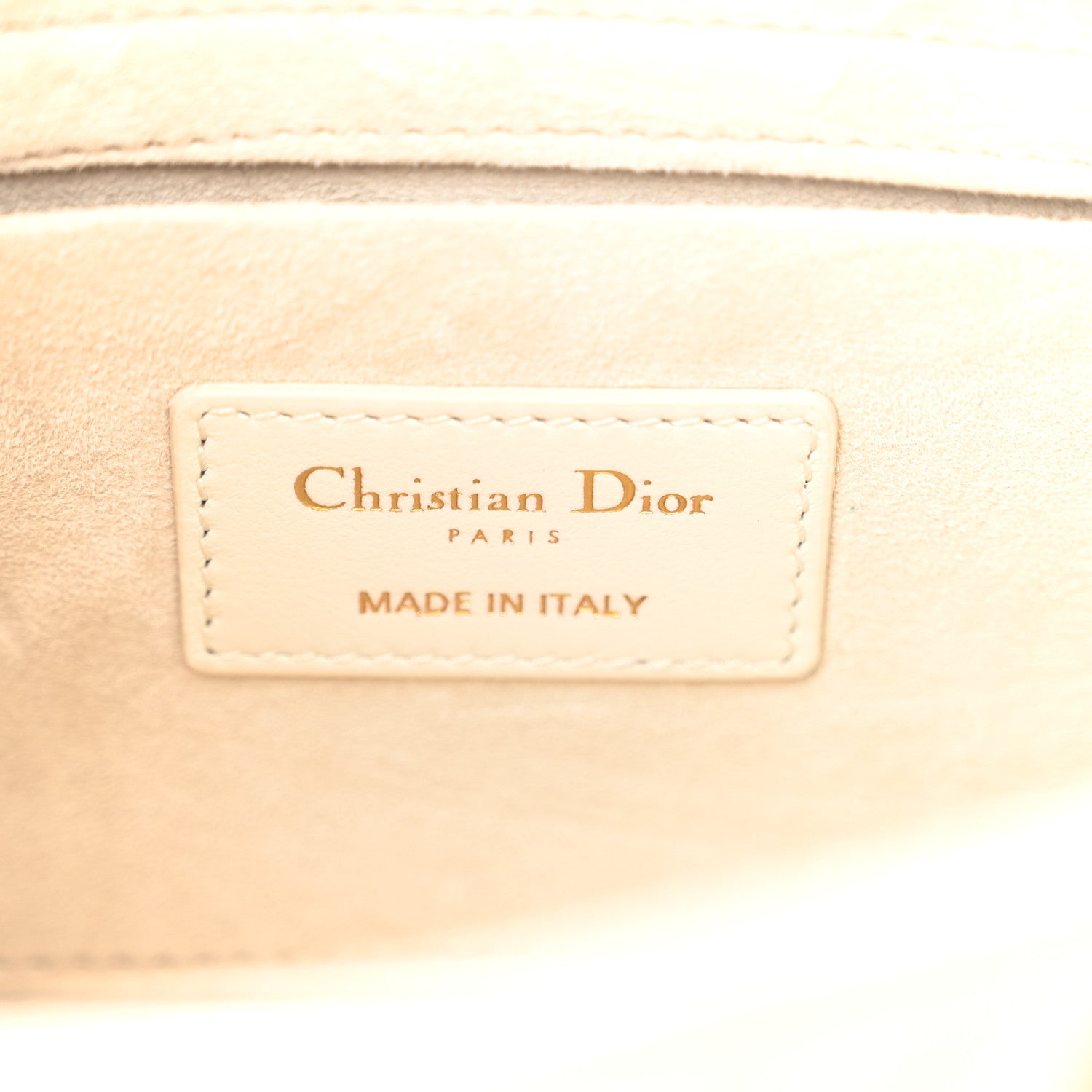 Christian Dior Calfskin Cannage Lady D-Joy White 6 of 10