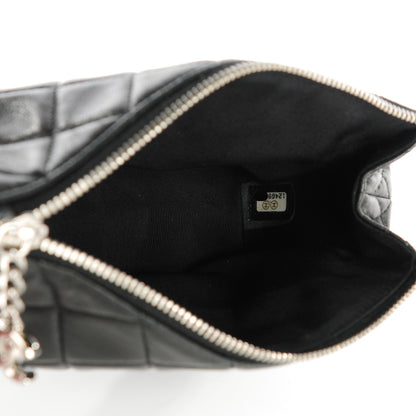 Chanel Lambskin Quilted Small Cosmetic Case Black 5 of 7