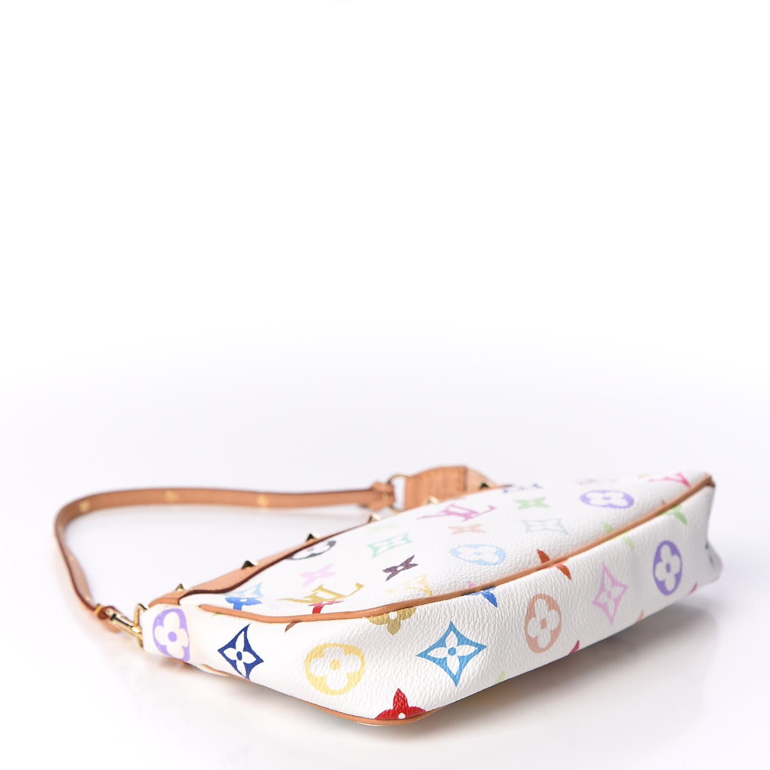 Louis Vuitton Monogram Multicolor Pochette Accessories White 3 of 9