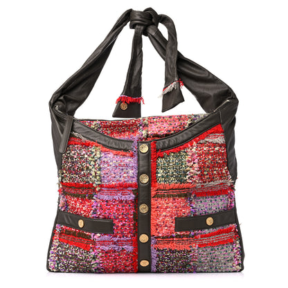 Chanel Tweed Lambskin Large Girl Bag Multicolor Khaki 1 of 9