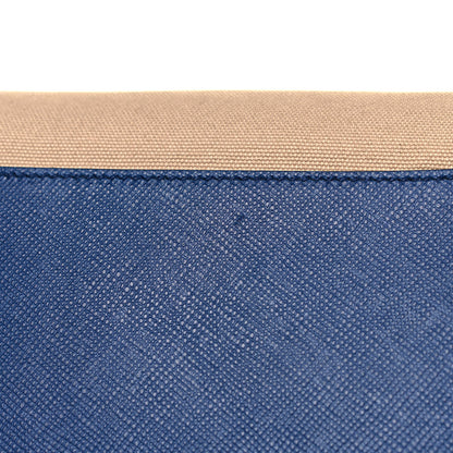 Prada Canapa Saffiano Cuir Tote Corda Bluette 9 of 9