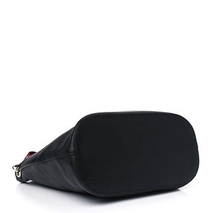 Prada Vitello Daino Logo Crossbody Bag Black 3 of 4