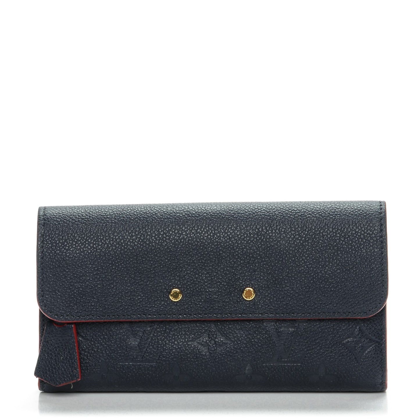 Empreinte Pont-Neuf Wallet Marine Rouge