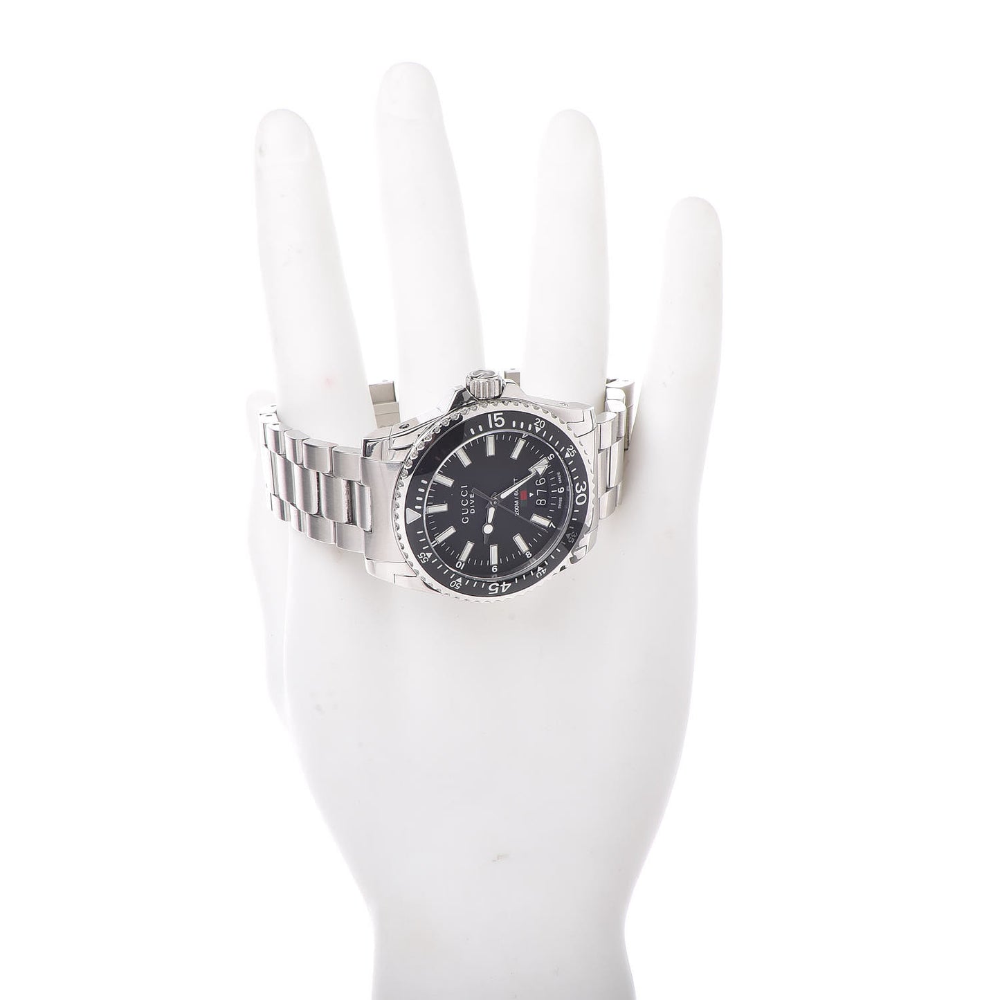 Stainless Steel 40mm Dive Quartz Watch Black