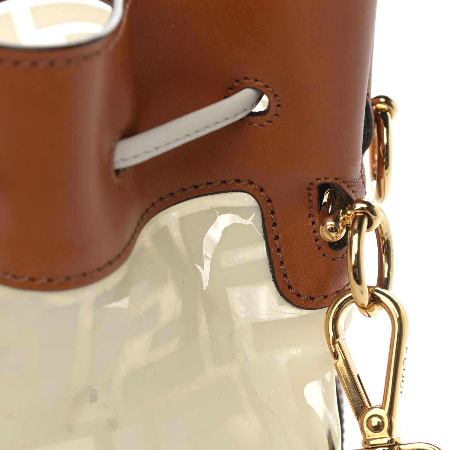 Fendi TPU FF Vitello Aura F is Fendi Grande Mon Tresor Bucket Bag White Cuoio 21 of 21