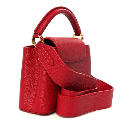 Louis Vuitton Taurillon Mini Capucines Scarlet 3 of 9
