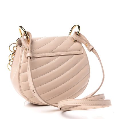 Chloe Calfskin Quilted Mini Drew Bijou Shoulder Bag Cement Pink 3 of 11
