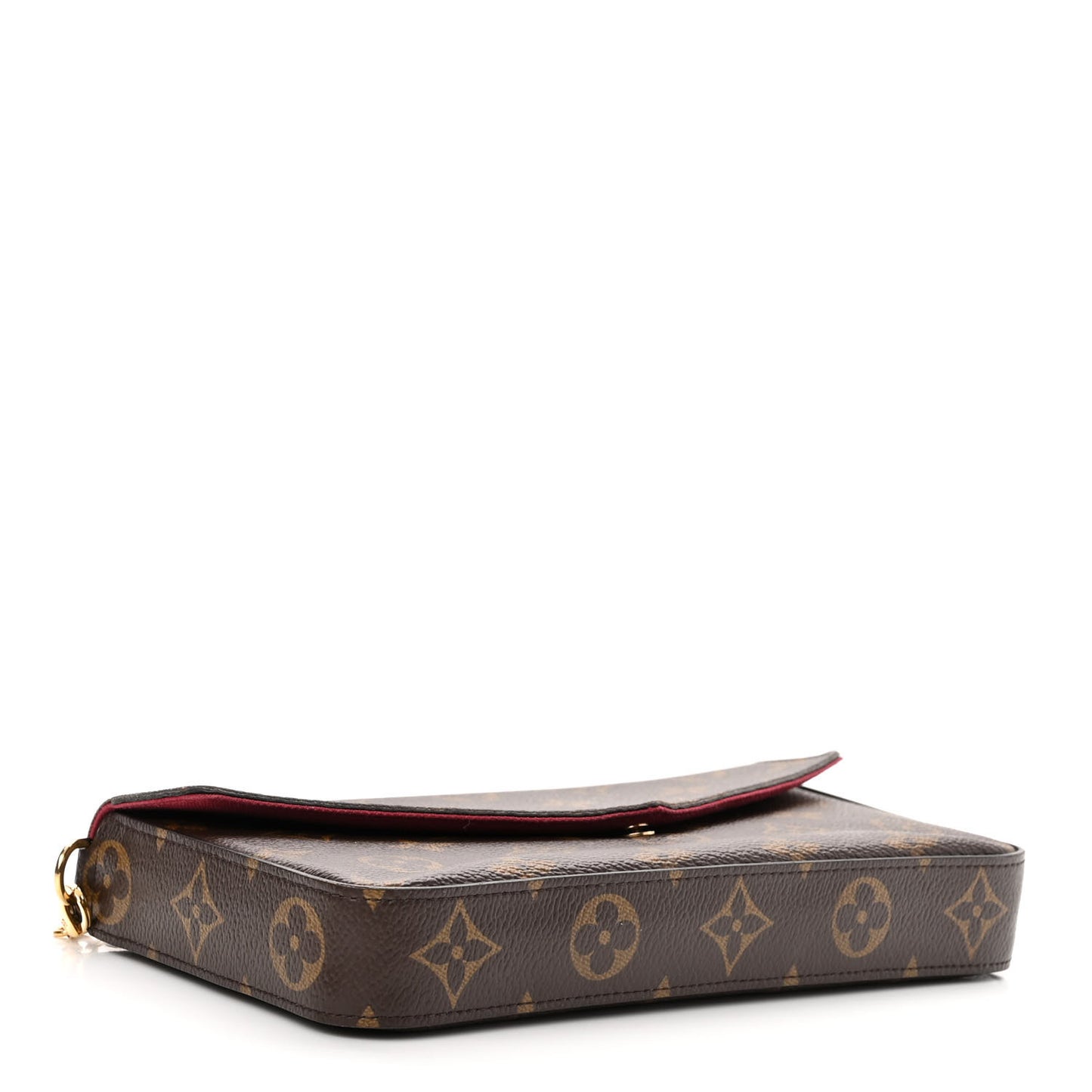 Monogram Pochette Felicie Chain Wallet Fuchsia