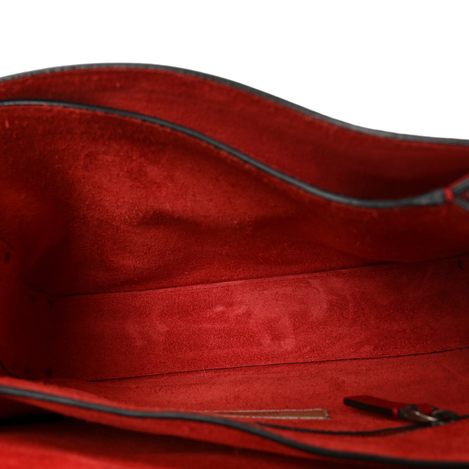 Valentino Garavani Grained Calfskin Onyx Medium Guitar Strap Rockstud Rolling Flap Saddle Bag Rosso Valentino 9 of 17