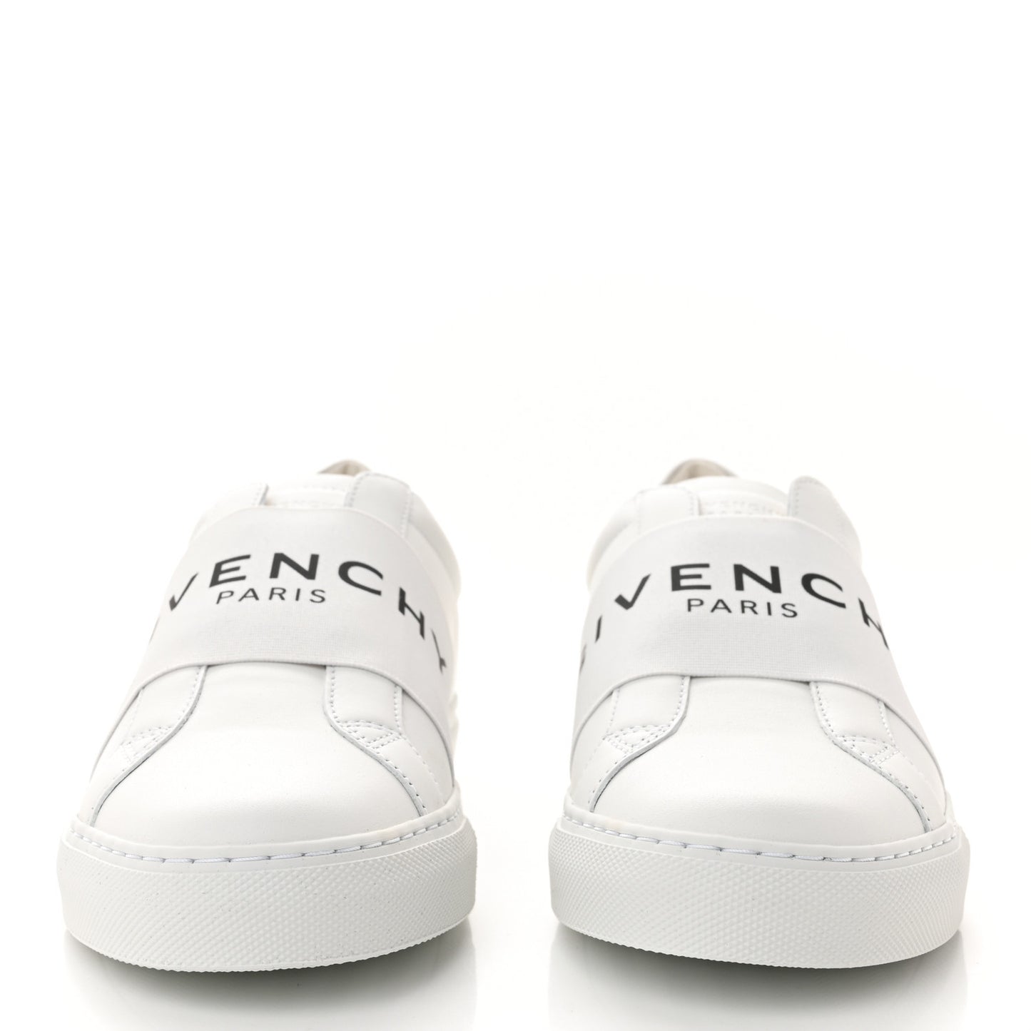 Calfskin Band Logo Womens Urban Street Sneakers 39 White
