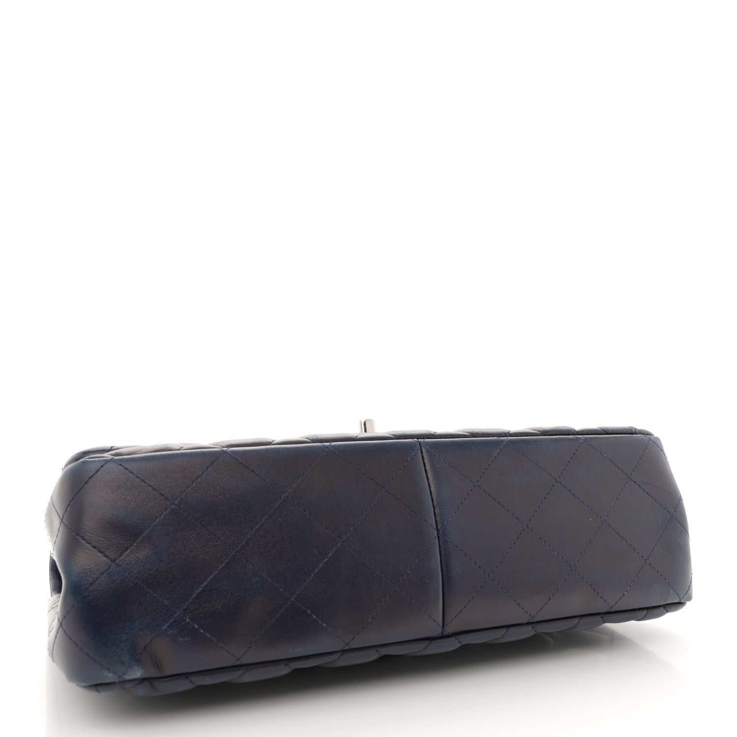 Chanel Lambskin Quilted Jumbo Double Flap Navy 4 of 14