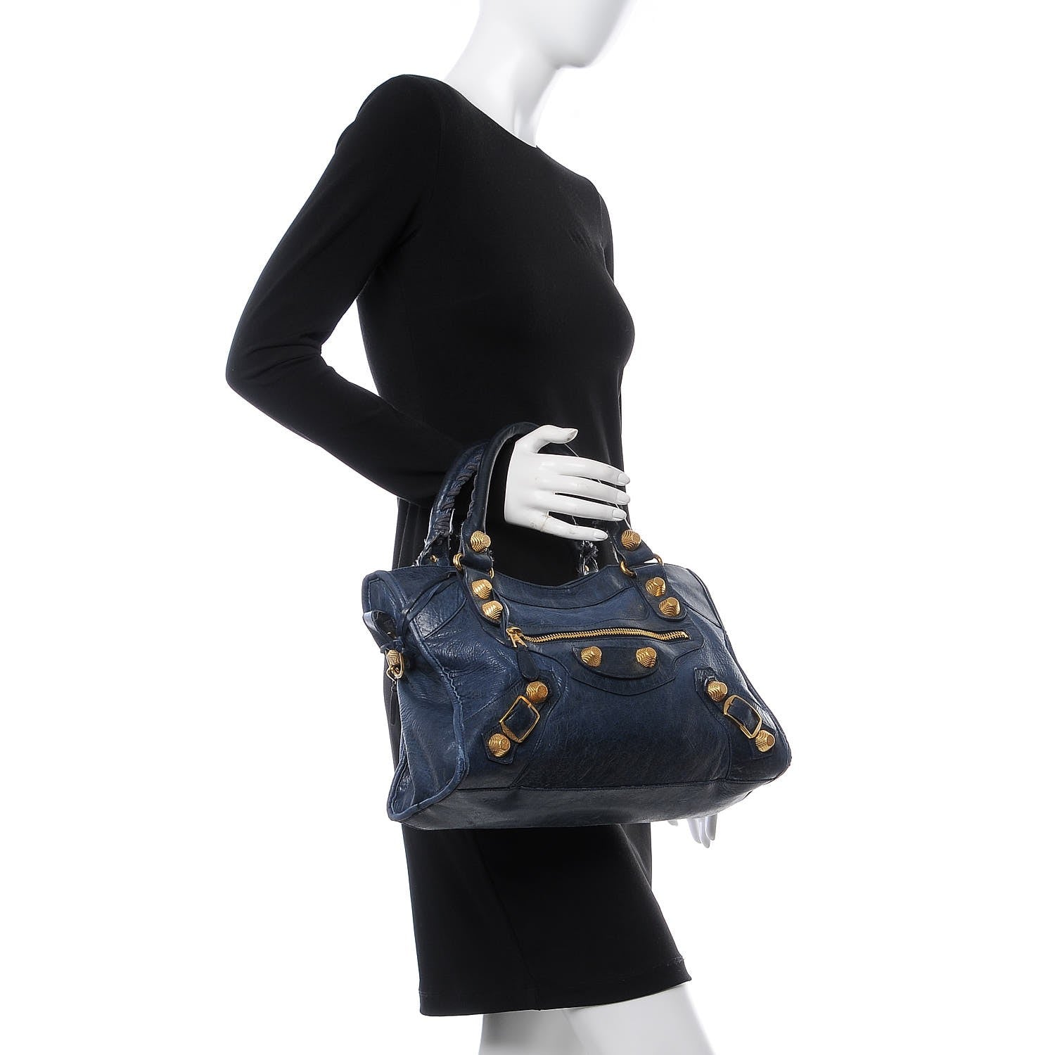 Balenciaga Agneau Giant 21 Gold Hardware City Ink 2 of 20