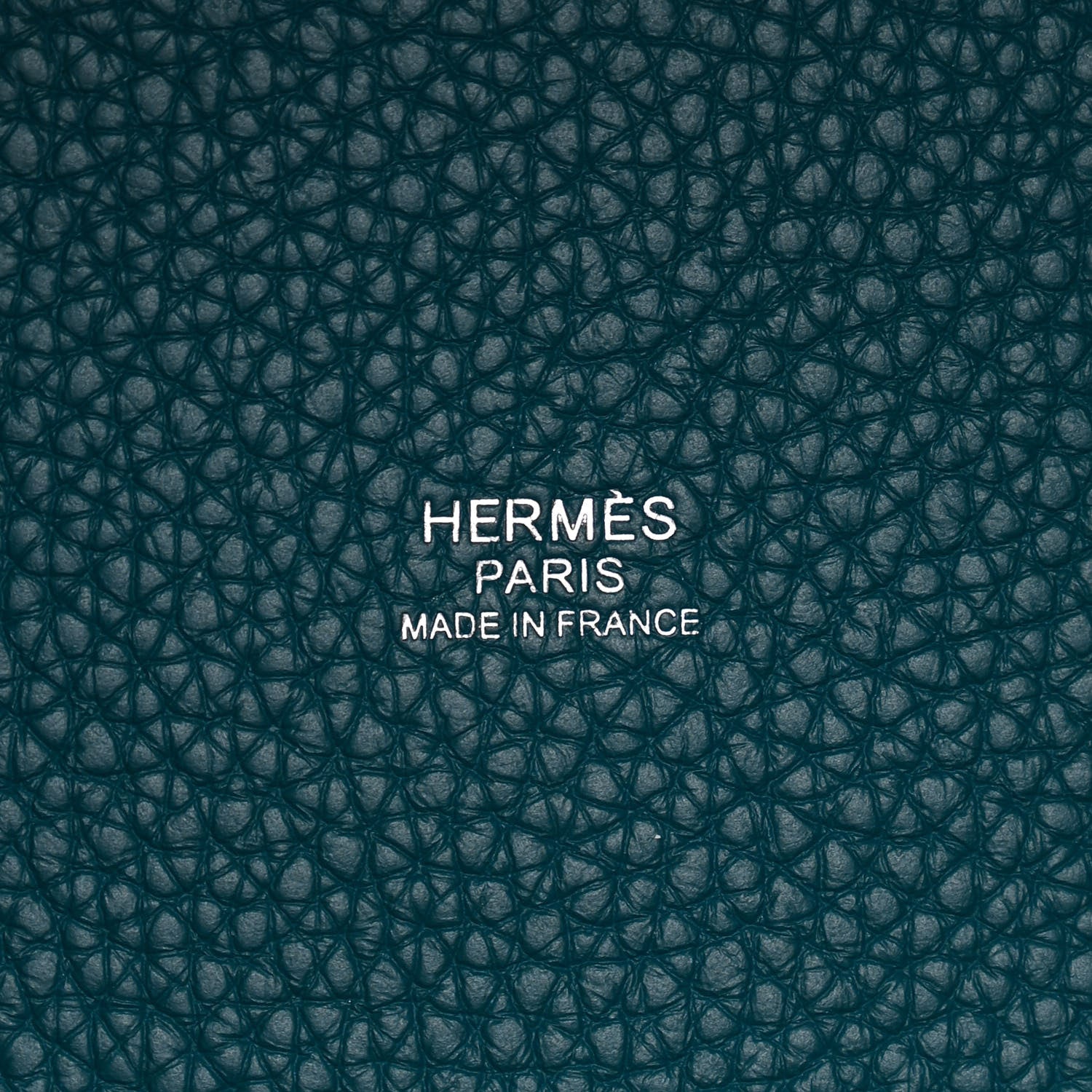 Hermes Taurillon Clemence Casaque Picotin Lock 18 PM Vert Bosphore Vert Cypress 6 of 10