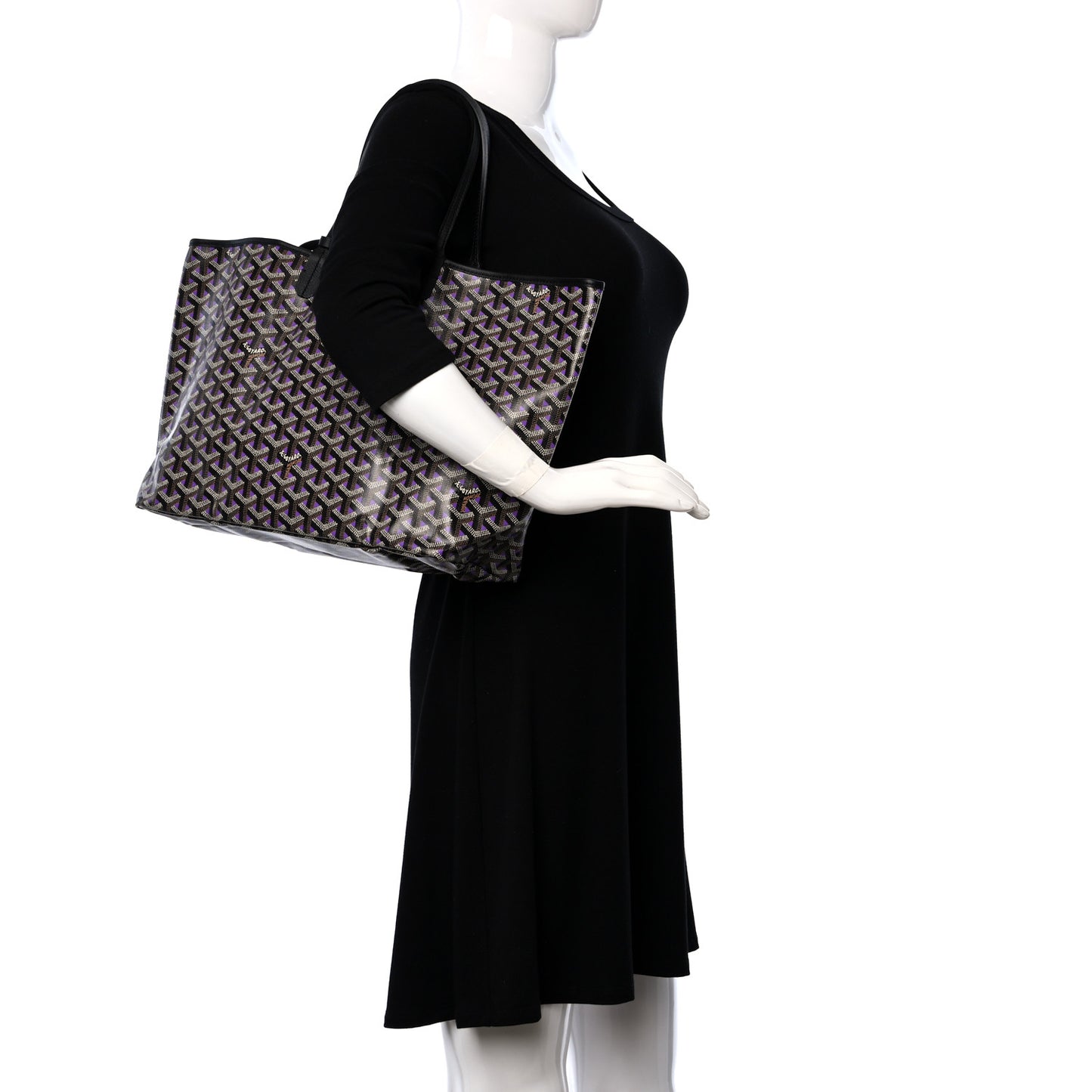 Goyardine Saint Louis Claire Voie PM Black Violet