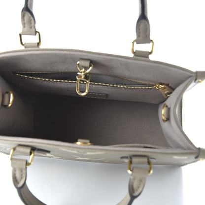 Louis Vuitton Empreinte Monogram Giant Onthego PM Tourterelle Creme 6 of 10