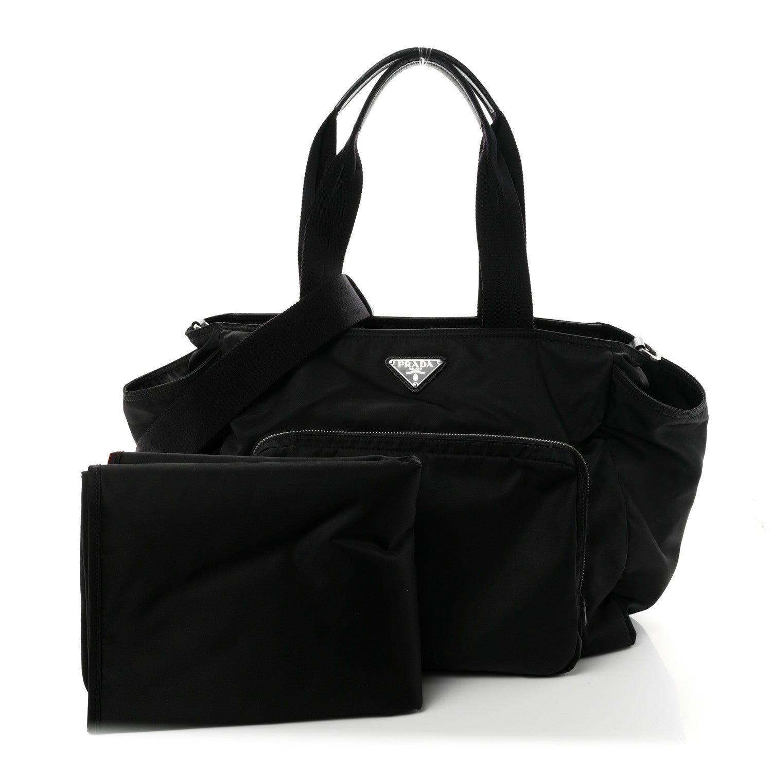 Prada Tessuto Nylon Vela Diaper Bag Black 4 of 13