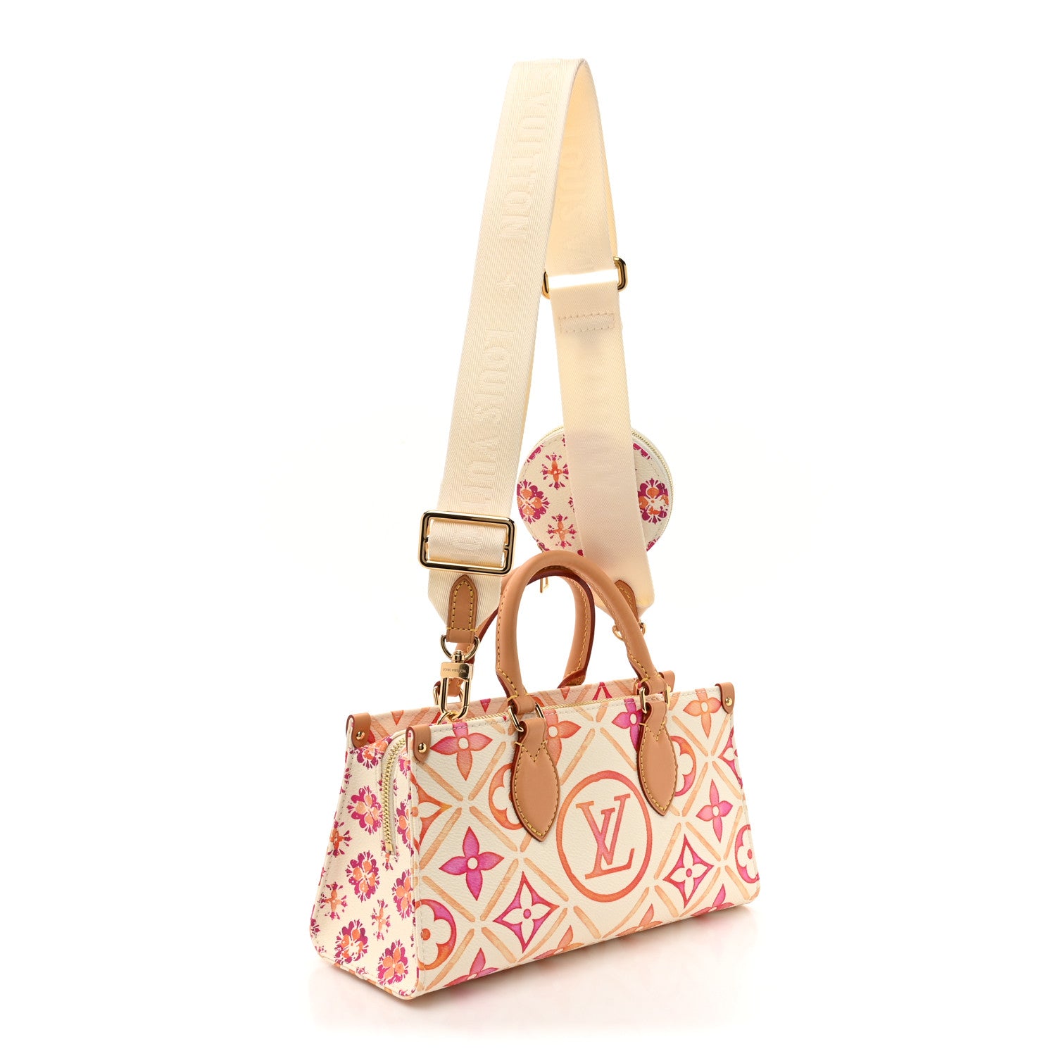 Louis Vuitton Monogram Tiles By The Pool OnTheGo East West Coral 3 of 11