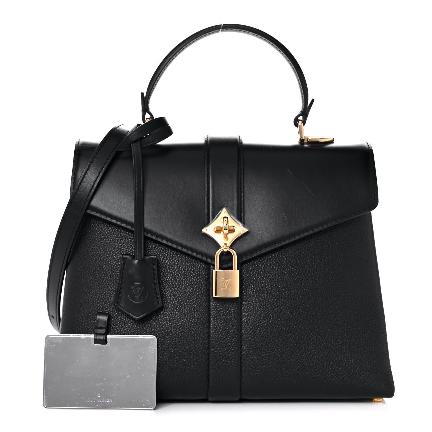 Louis Vuitton Grained Smooth Calfskin Rose Des Vents PM Black 1 of 12