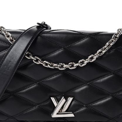 Louis Vuitton Lambskin Malletage GO-14 MM Black 12 of 12