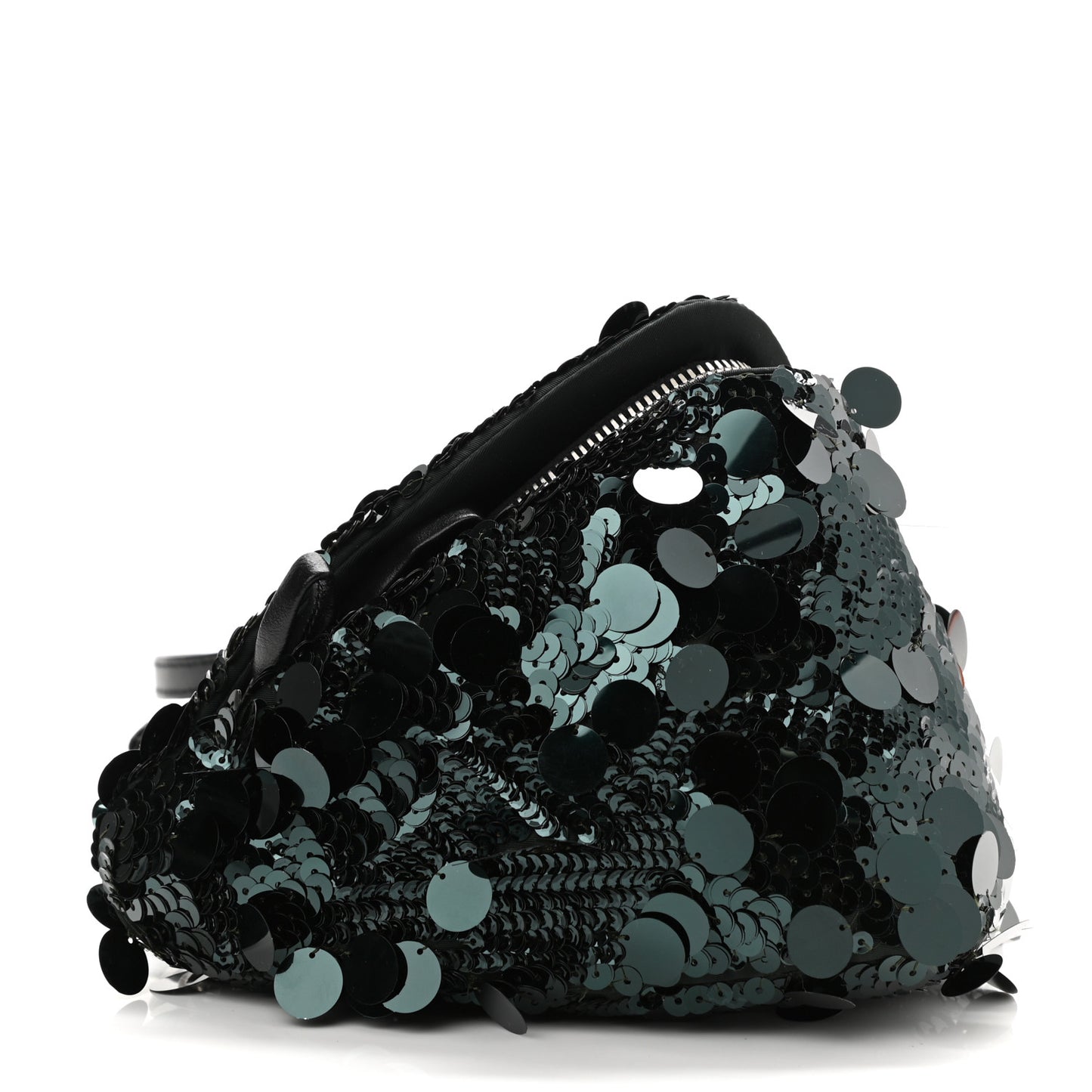 Paillettes Vitello Triangle Crossbody Bottiglia