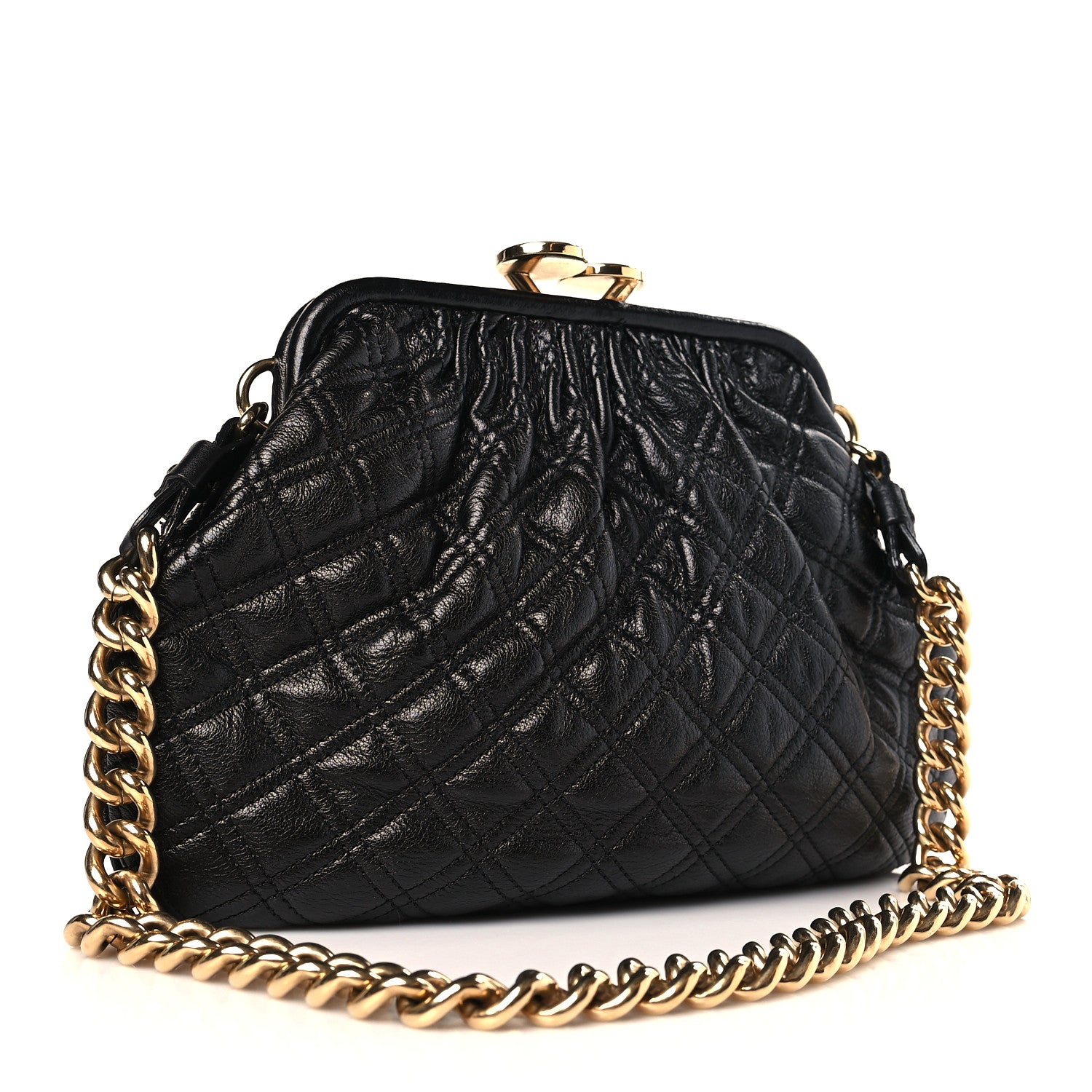 Marc Jacobs Calfskin Quilted Little Stam Black 3 of 8