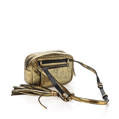 Saint Laurent Crinkled Metallic Calfskin Matelasse Monogram Lou Belt Bag Gold 2 of 10