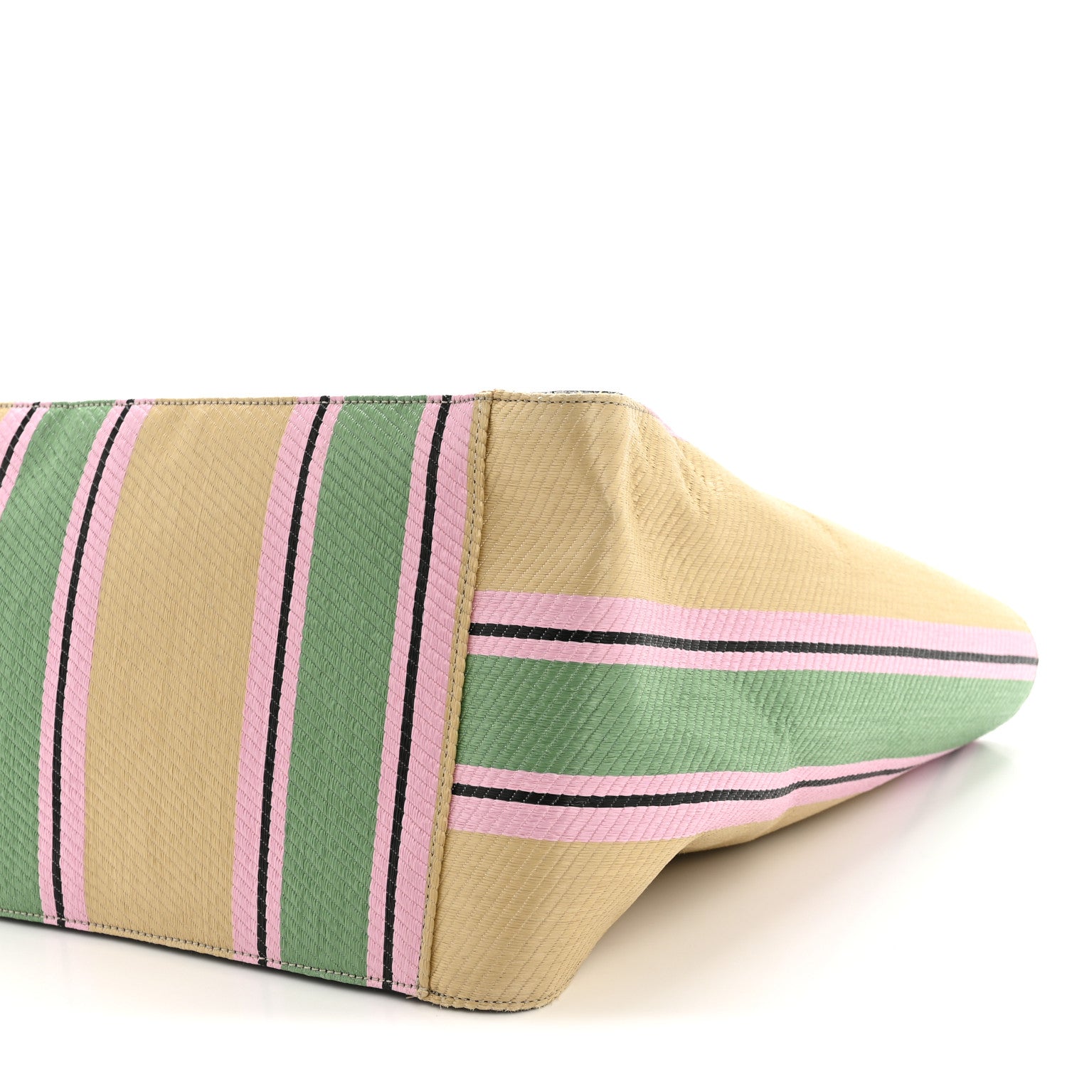 Stella McCartney Raffia Striped Logo Tote Multicolor 11 of 13