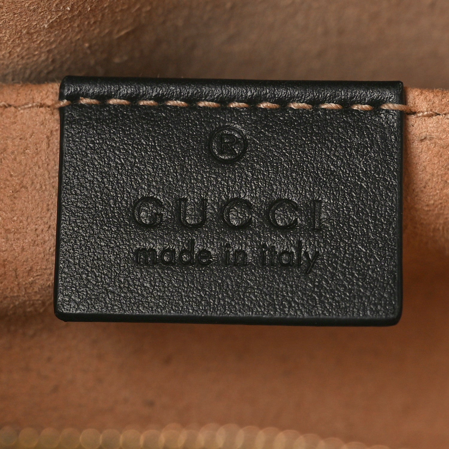 Gucci Calfskin Matelasse Small GG Marmont Chain Shoulder Bag Black 6 of 10