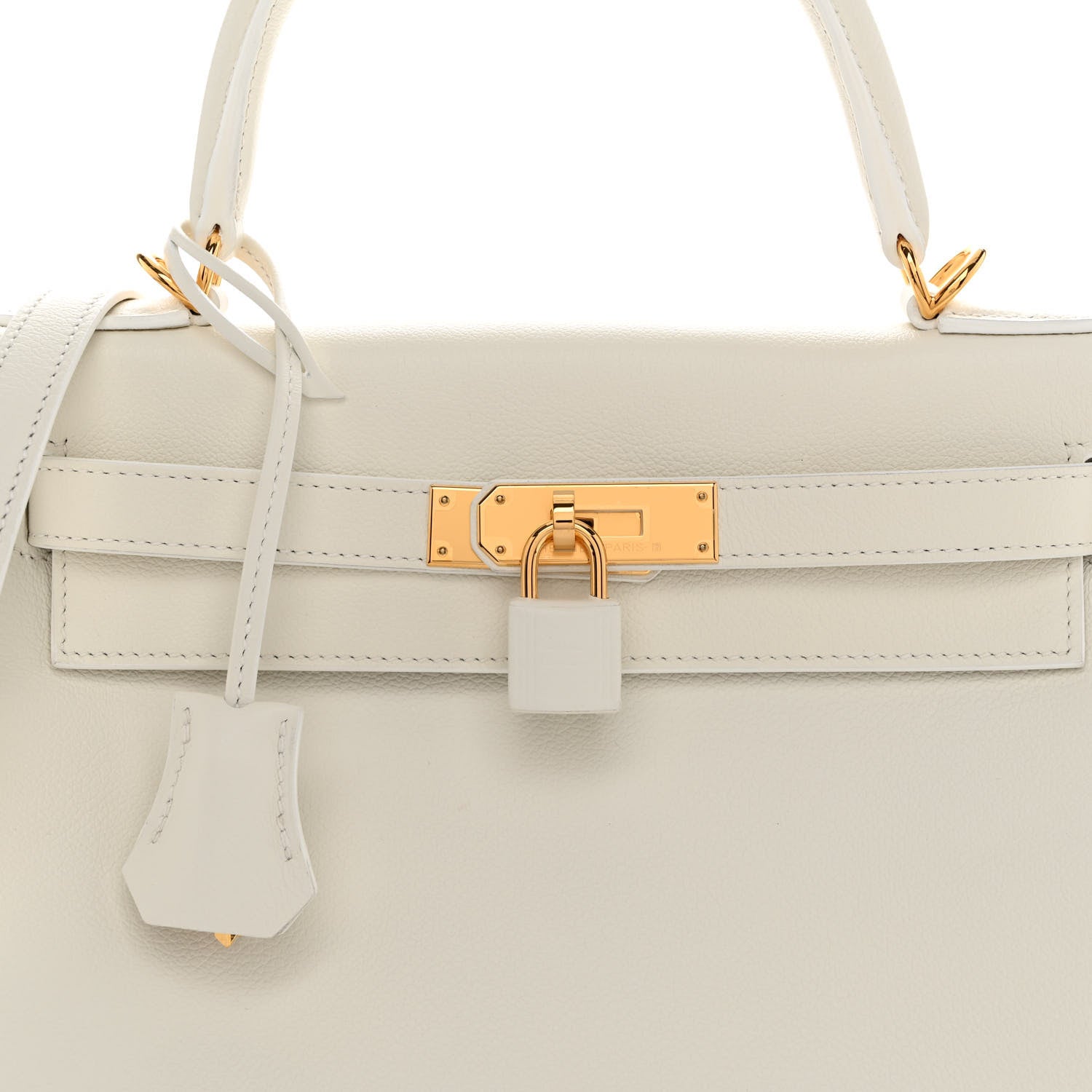 Hermes Evercolor Kelly Retourne 28 White 7 of 9