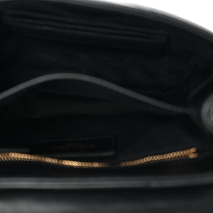 Saint Laurent Calfskin Y Quilted Monogram Toy Loulou Crossbody Bag Black 5 of 12