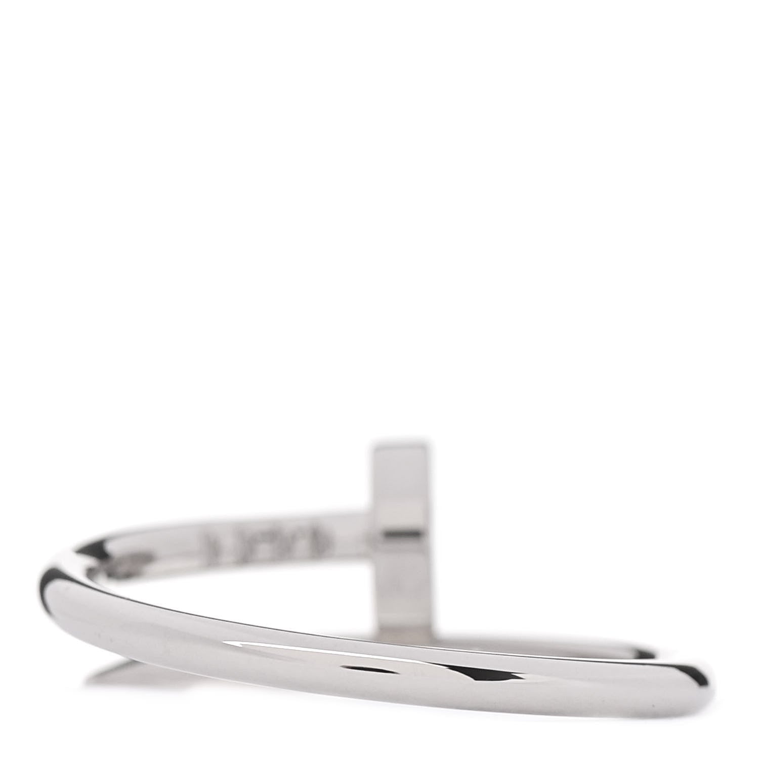 Cartier 18K White Gold Small Juste Un Clou Ring 52 6 3 of 4