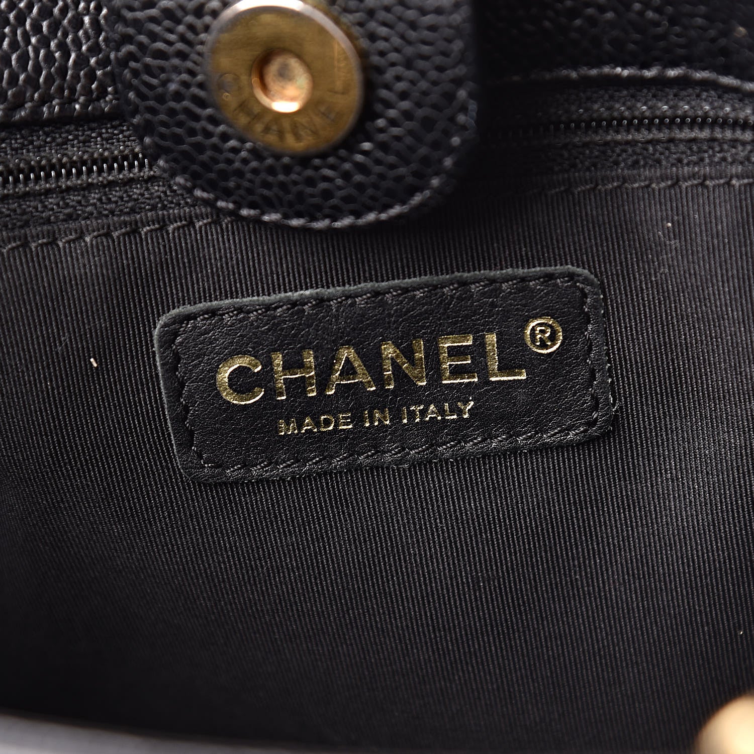 Chanel Caviar Quilted Petit Shopping Tote PST Black 6 of 10