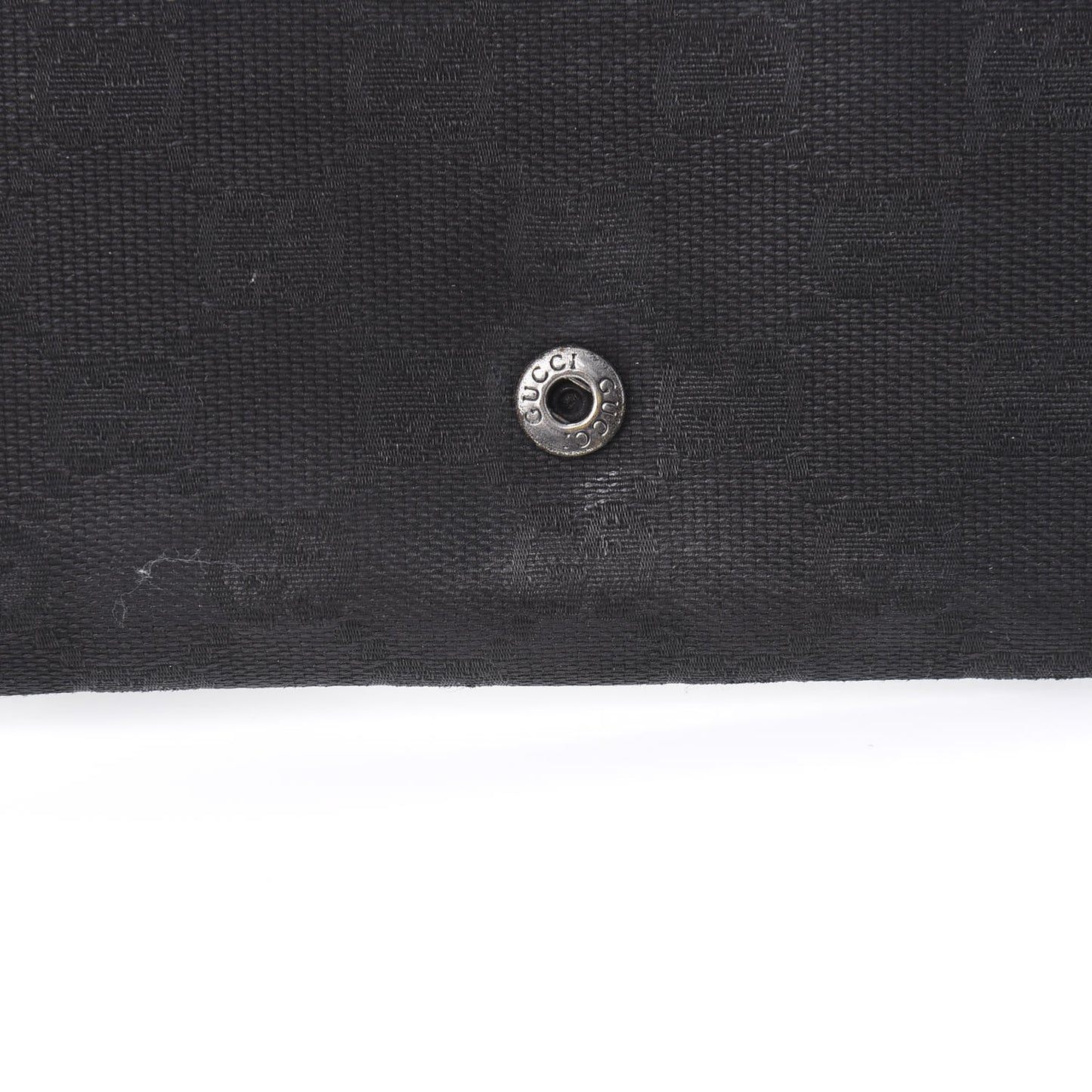 Monogram Metal Bar Continental Flap Wallet Black