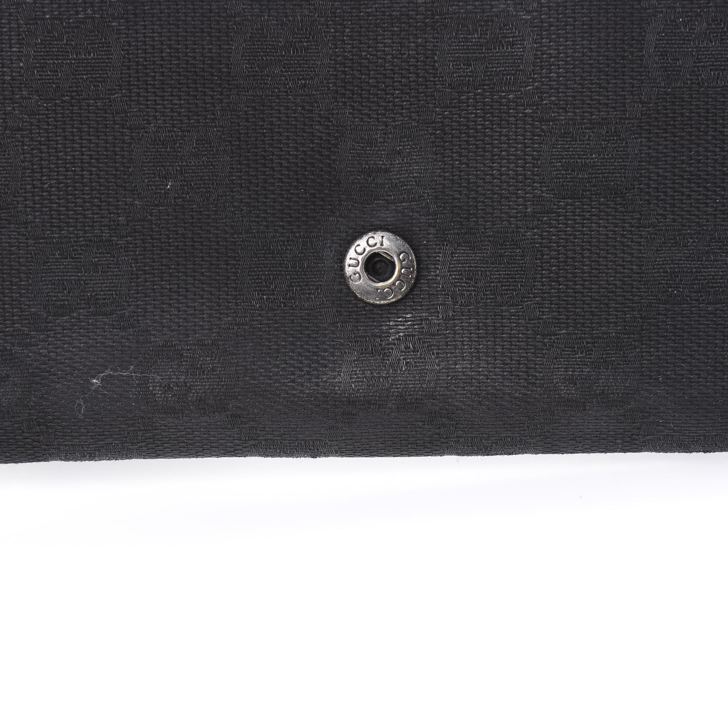 Gucci Monogram Metal Bar Continental Flap Wallet Black 9 of 13