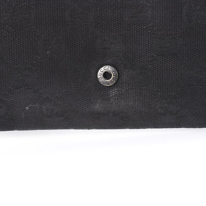 Gucci Monogram Metal Bar Continental Flap Wallet Black 9 of 13
