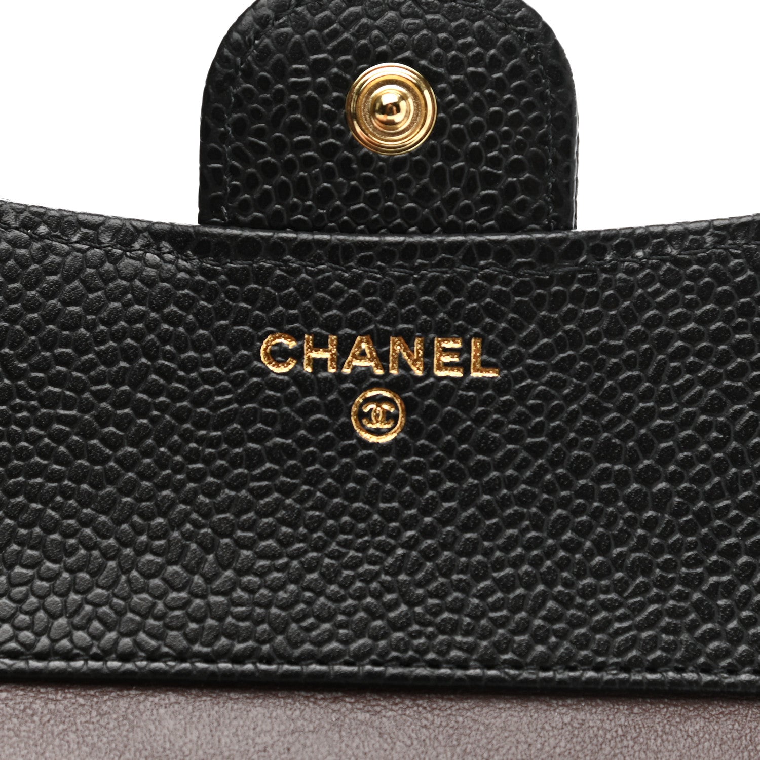 Chanel Caviar Quilted Compact Flap Wallet Black 6 of 9