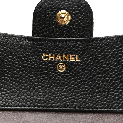 Chanel Caviar Quilted Compact Flap Wallet Black 6 of 9