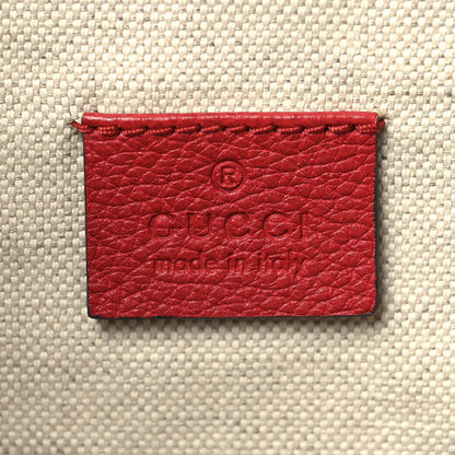 Gucci Grained Calfskin Logo Belt Bag Hibiscus Red 6 of 10