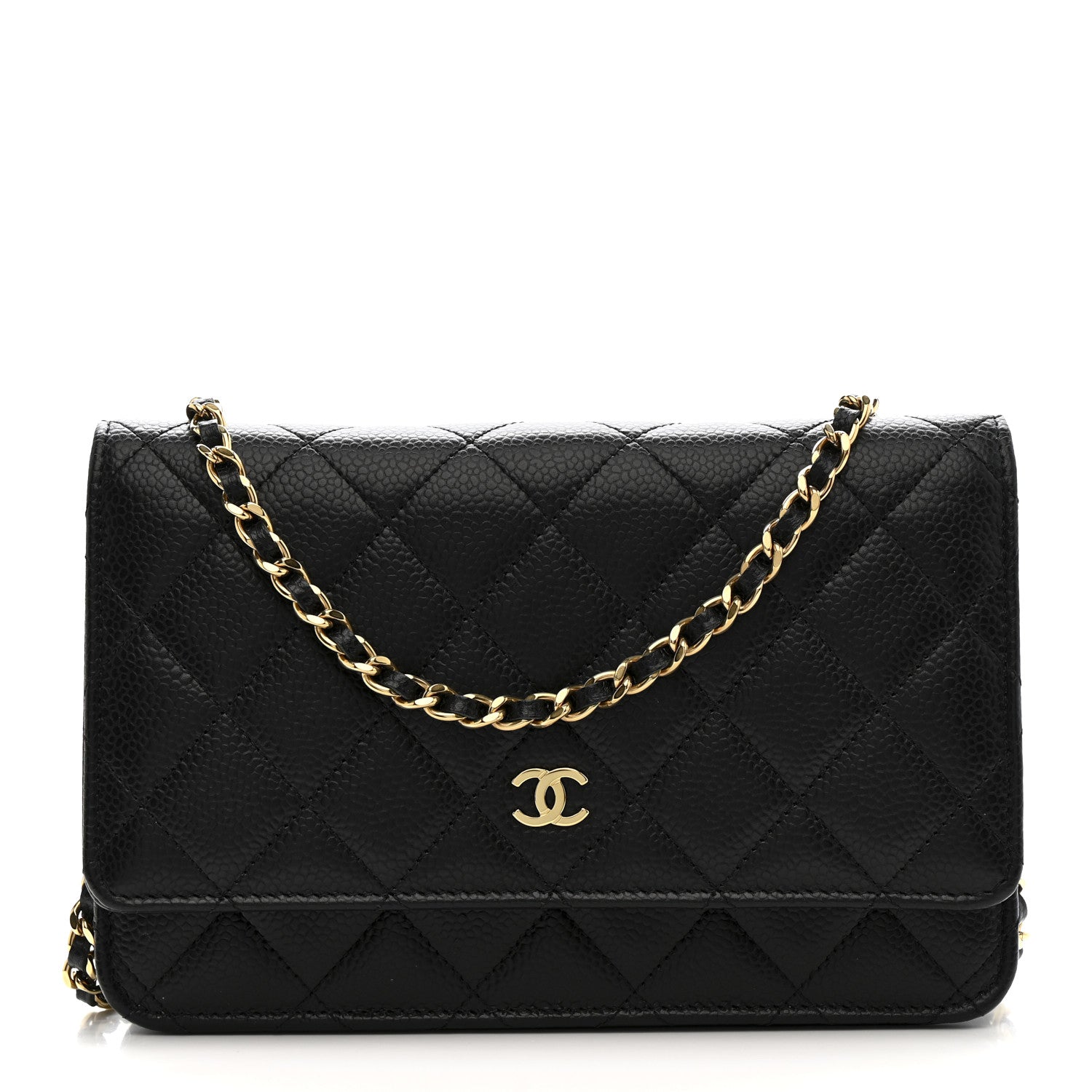 Chanel Caviar Quilted Wallet On Chain WOC Black 1 of 14